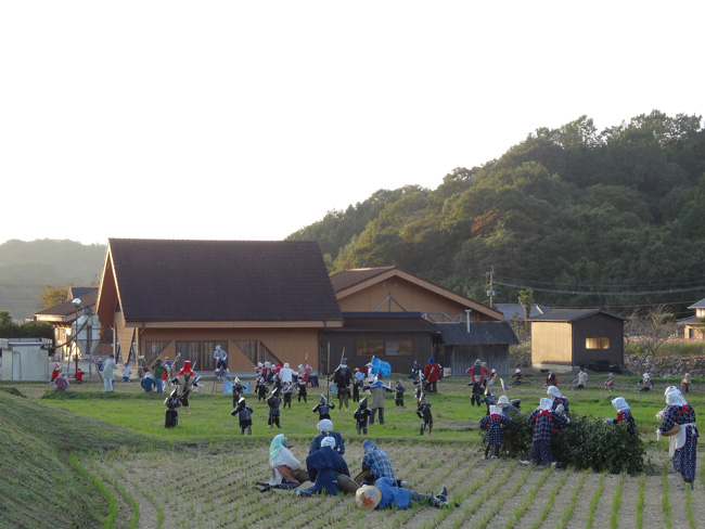 トロッコフェスタ and かかし祭 in YAMADA の様子